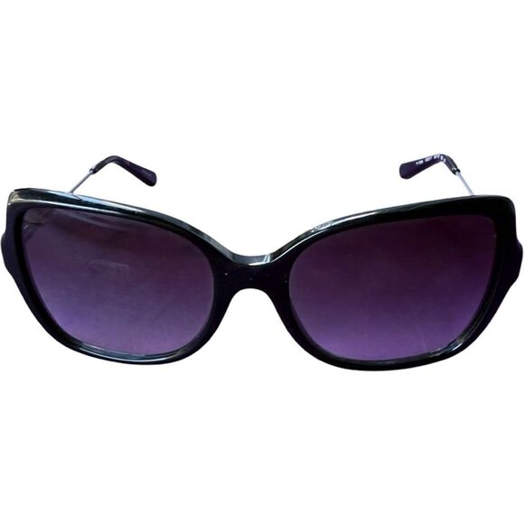 TORY BURCH Sunglasses TY 7094 Black Silver Cat Eye Squares Sunglasses 56[]18 135 - Picture 2 of 8